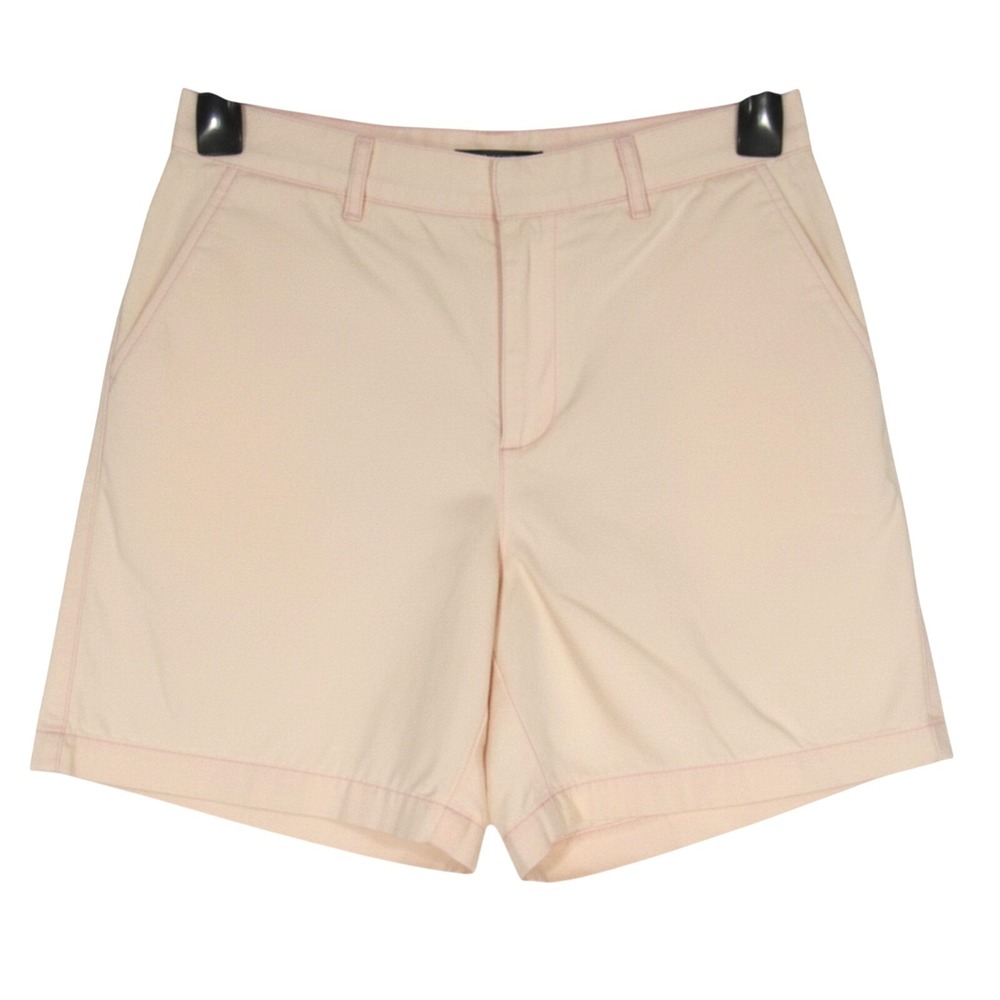 LAUREN RALPH LAUREN PETITE Light Pink TWILL Flat Front POCKETS Chino Shorts 10P
